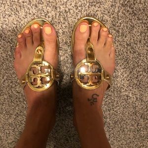 Gold Tory Burch Sandals